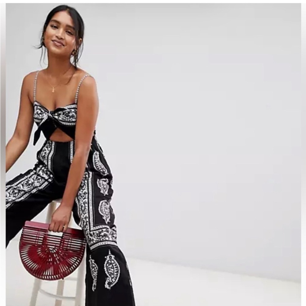 Free People Feel The Sun Cutout Jumpsuit Size 4 - Picture 7 of 7